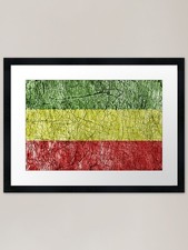 Jamaican Colored Flag in