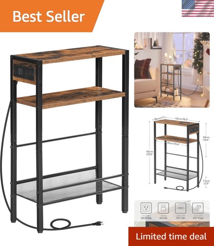 Small narrow side table with - table,