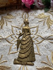 Vintage Brass Dresssed Lady