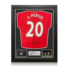 Robin Van Persie Signed Original Man United 2014-15 Football Shirt. Framed
