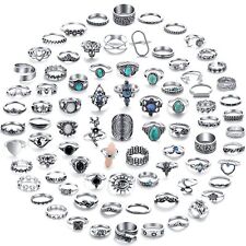 Vintage Silver Knuckle Rings Set 82 Pack of Rings Bulk for Women Teen Girls Ring