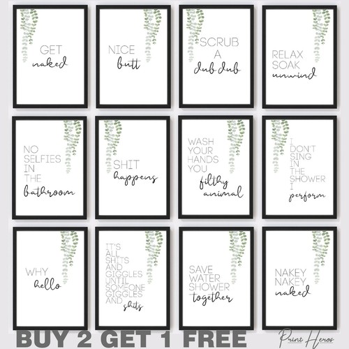 Bathroom prints wall - , funny