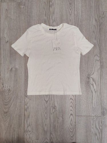 Zara knitted top white large