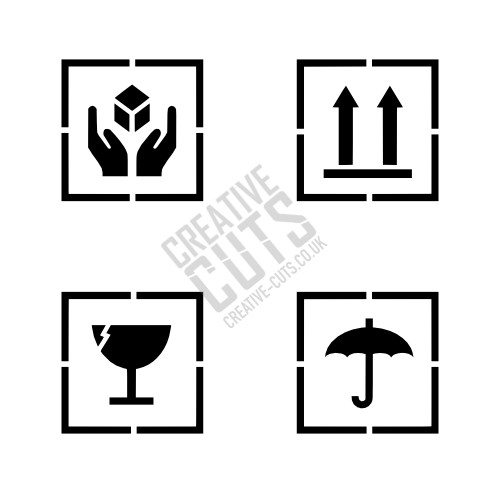 Packaging stencils fragile - packaging,