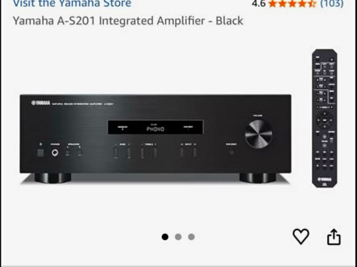 Yamaha s201 integrated - yamaha, a-s201