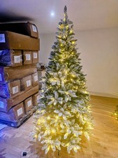 Pre lit warm white coloured