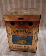 VINTAGE PRIMUS No 70 SMALL STOVE IN ORIGINAL TIN CASE - RARE SMALL STOVE