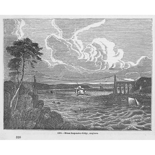 Anglesey the menai - the, suspension
