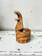 Vintage Cobra Snake Carved