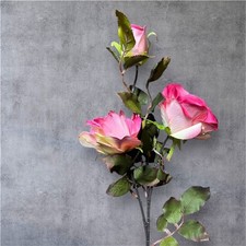 Artificial 3-Head Rose Spray