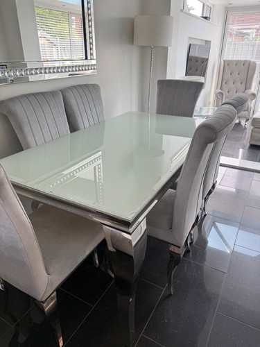 Grey table and - grey,