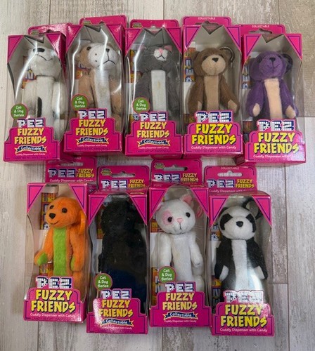 Vintage pez fuzzy friends - vintage, cat