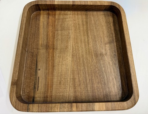 Hand carved walnut - carved, in
