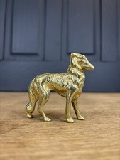 Solid Brass Lurcher Borzoi