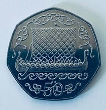 1980 50p Coin Viking Ship