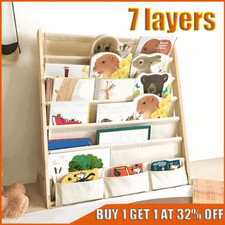 7 Tiers Baby Bookshelf Wooden