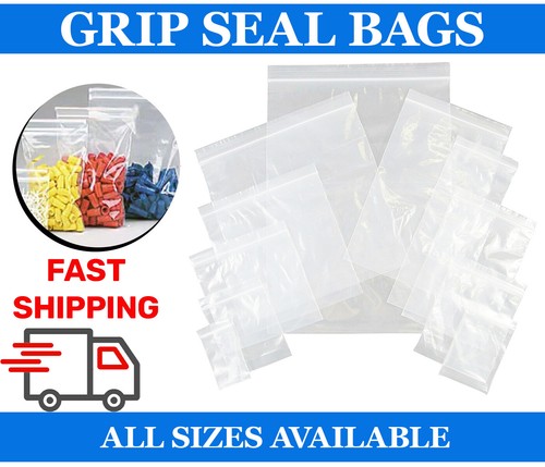 Grip seal clear bags self - grip,