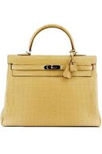 HERMÈS 2016 KELLY RETOURNE 35CM MATTE NILOTICUS CROCODILE LEATHER BAG