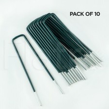 Tent pegs galvanised metal - u,