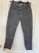 Mark Todd Jean Denim Breeches Jodphurs Size 42 (30) Riding Horse Equine Grey