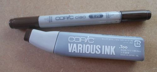 E29 burnt umber copic various - burnt,