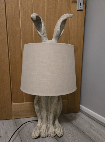 Hiding bunny rabbit table lamp - table,