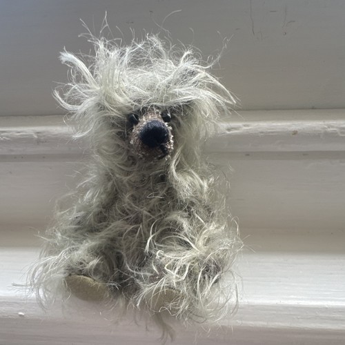 Mohair grey shaggy - mohair,