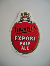 MINT THWAITES BLACKBURN EXPORT PALE ALE 9 2/3 fl oz BREWERY BEER LABEL
