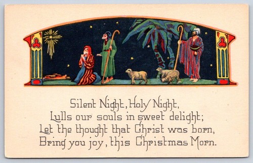 Antique christmas silent night - antique,