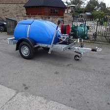 £2950+Vat  PRESSURE WASHER WATER BOWSER 1100L New Honda GX200  Interpump 2200psi