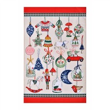 Cotton Tea Towel Ulster Weavers Christmas Ornaments 100% Cotton Multi