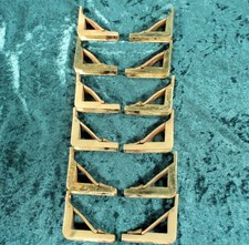 ANTIQUE SET 12 BRASS