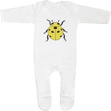 'Yellow Ladybug' Baby Romper