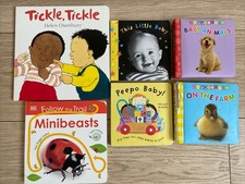 Set Of 6 Bundle Baby Hardback Hard Pages Books Baby Animals On The Farm & Others