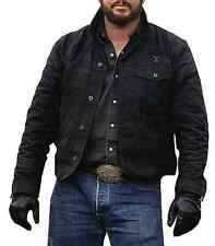 MENS YELLOWSTONE BLACK SUEDE LEATHER COLE HAUSER RIP WHEELER STYLISH JACKET