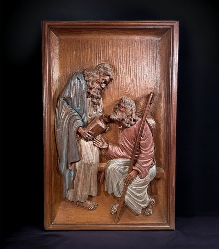 Bas relief wood resin - relief,