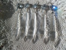 5 Clear Crystal Glass Icicle