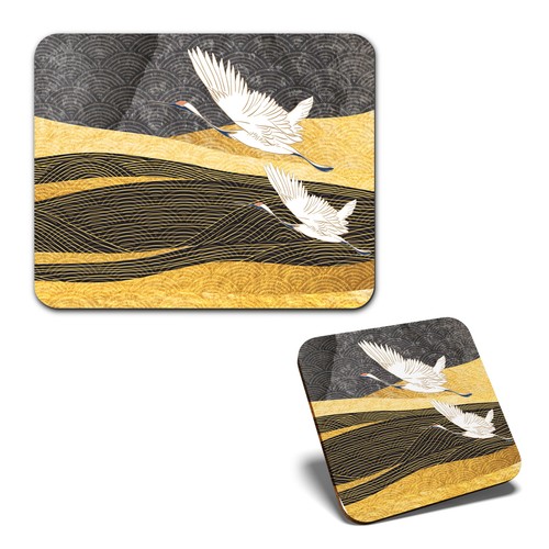 Mouse mat 1 square coaster - mouse,