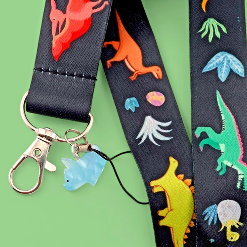Dinosaur lanyard glowing - dinosaur,