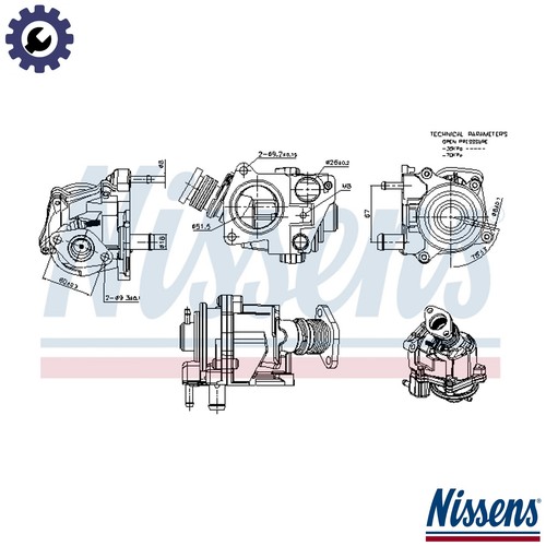 Egr valve 98424 for peugeot - valve,