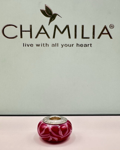 Chamilia pink murano charm - murano,