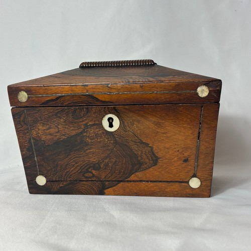 Antique tea caddy wood - antique,