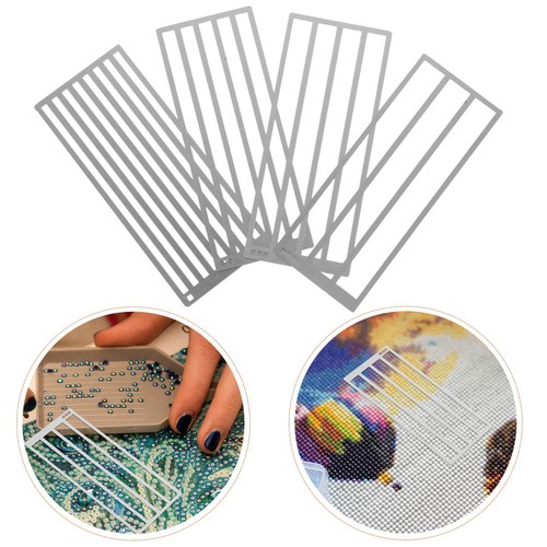 4pcs art ruler stainless steel - 4pcs,