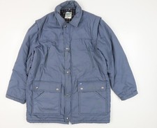 Arco Men's Blue Puffer Jacket L - Casual Winter Essential