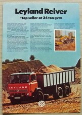 LEYLAND REIVER Commercial Tipper Sales Specification Leaflet c1977 #1535