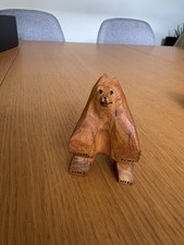 Hand Carved Wooden  Bear