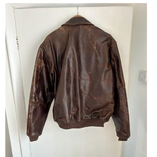 Cirrus brown leather bomber - leather,