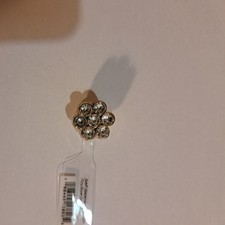 crocs tiny silver gem flower