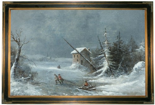 Krieghoff the blizzard 1860 - the,
