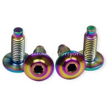 4x Rainbow Titanium Heel